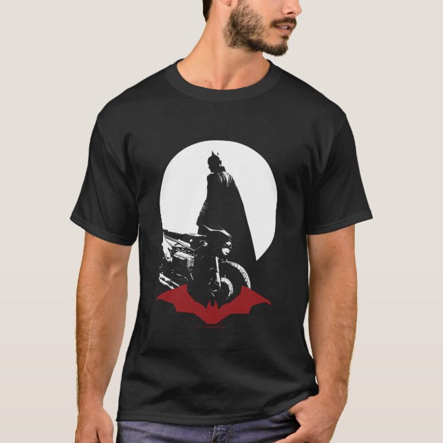 The Batman Motorcycle Silhouette T-Shirt (Front)
