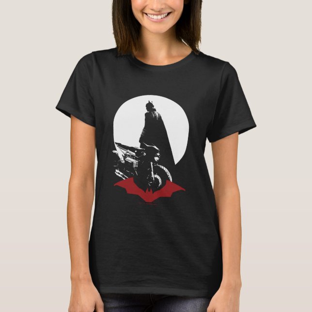 The Batman Motorcycle Silhouette T-Shirt (Front)