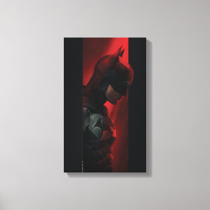 The Batman Red Bar Profile Canvas Print