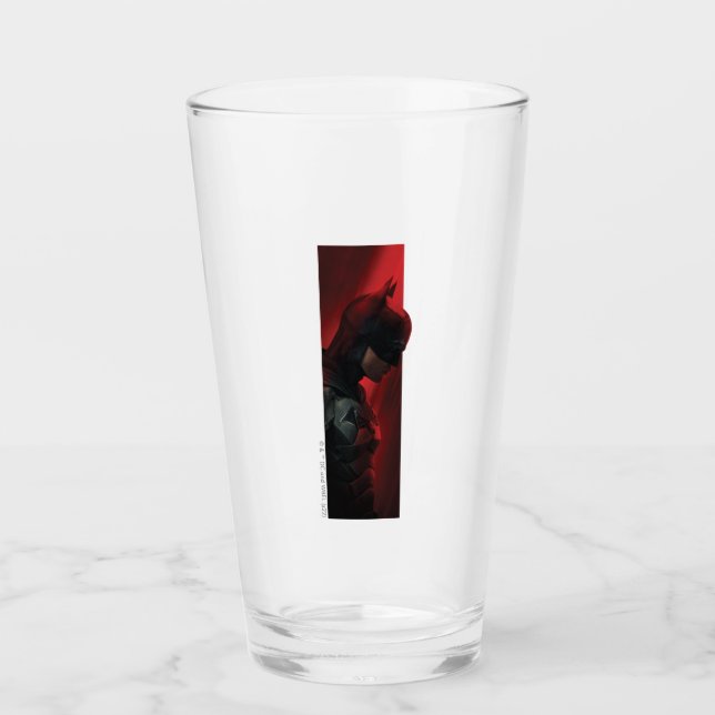 The Batman Red Bar Profile Glass (Front)