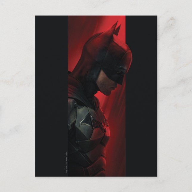 The Batman Red Bar Profile Postcard (Front)
