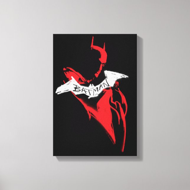 The Batman Spraypaint Outline Canvas Print (Front)