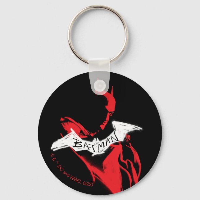 The Batman Spraypaint Outline Key Ring (Front)