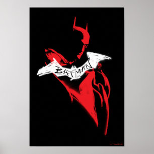 The Batman Spraypaint Outline Poster