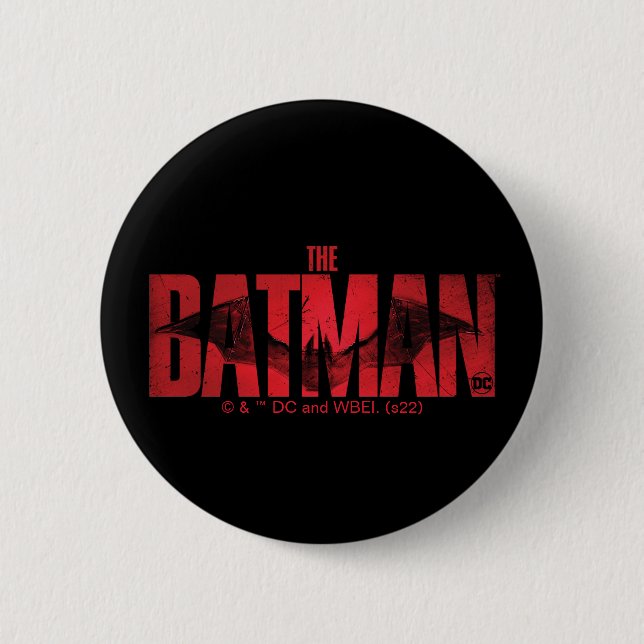 The Batman Theatrical Logo 6 Cm Round Badge (Front)