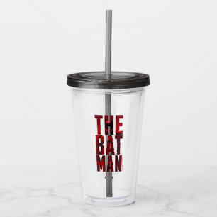 The Batman Typography Cutout Acrylic Tumbler
