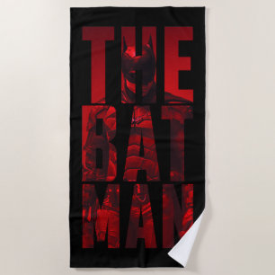 The Batman Typography Cutout Beach Towel