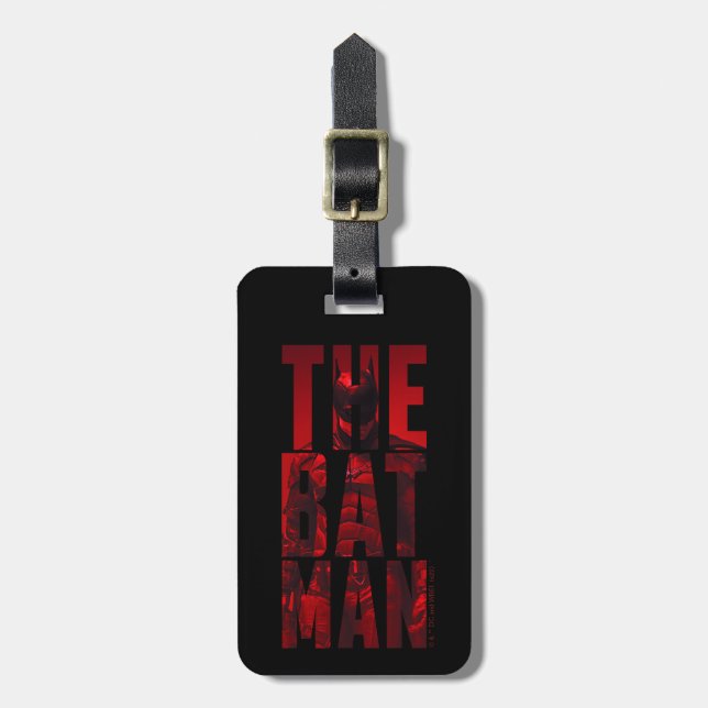 The Batman Typography Cutout Luggage Tag (Front Vertical)