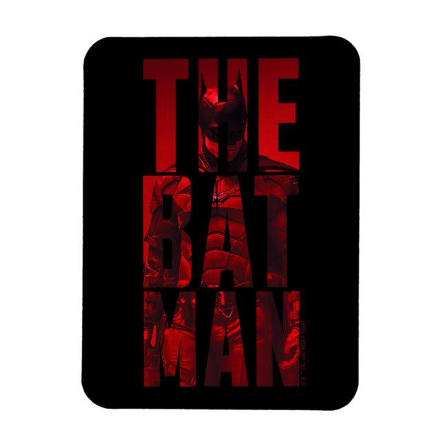 The Batman Typography Cutout Magnet (Vertical)