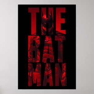 The Batman Typography Cutout Poster