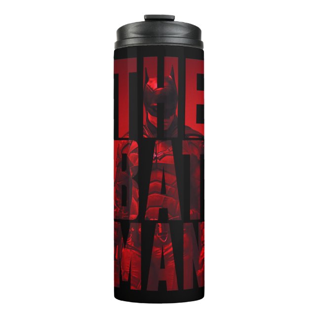 The Batman Typography Cutout Thermal Tumbler (Front)