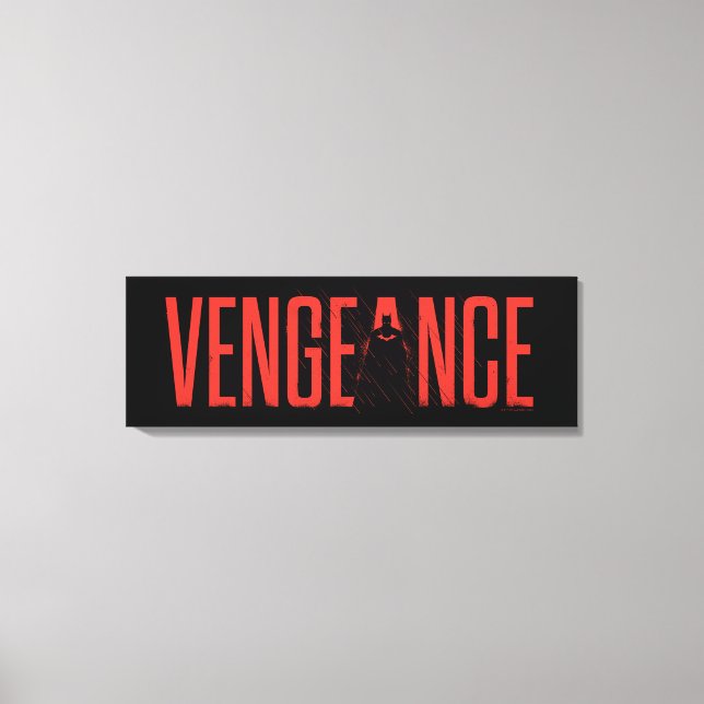 The Batman Vengeance Silhouette Canvas Print (Front)