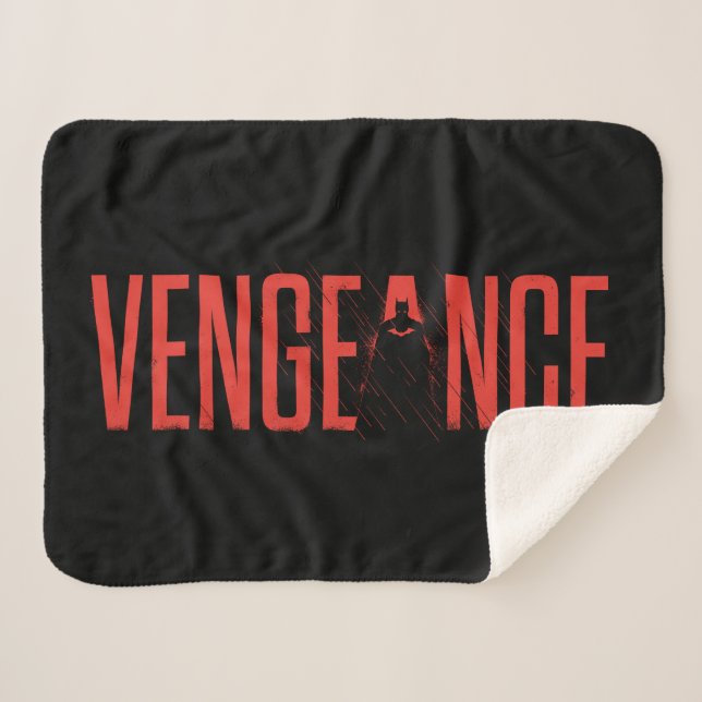The Batman Vengeance Silhouette Sherpa Blanket (Front (Horizontal))