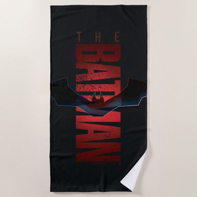 The Batman Vertical Logo Beach Towel (Front)