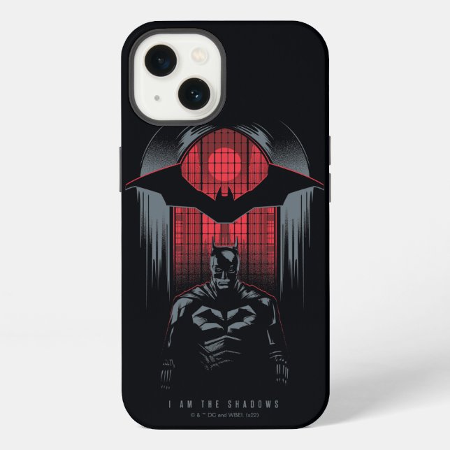 The Batman Window Pane Outline iPhone Case (Back)