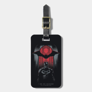 The Batman Window Pane Outline Luggage Tag