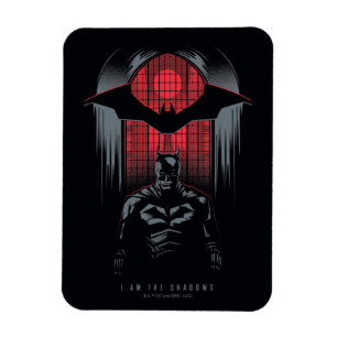 The Batman Window Pane Outline Magnet