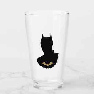 The Batman With Golden Bat Symbol Glass