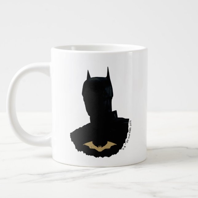 The Batman With Golden Bat Symbol Large Coffee Mug (Left)