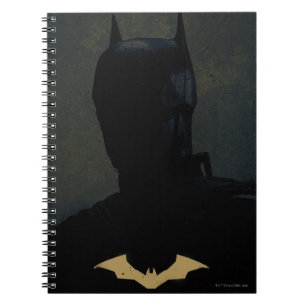 The Batman With Golden Bat Symbol Notebook