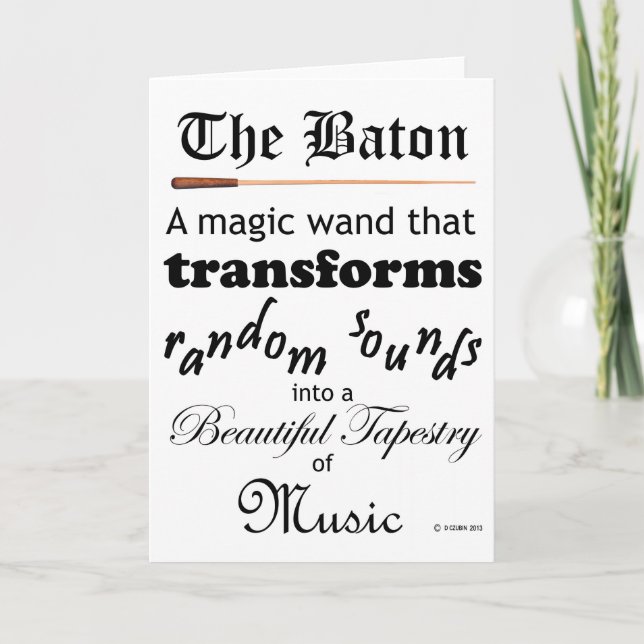 The Baton Card (Front)