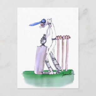 THE BATSMAN cricket, tony fernandes Postcard