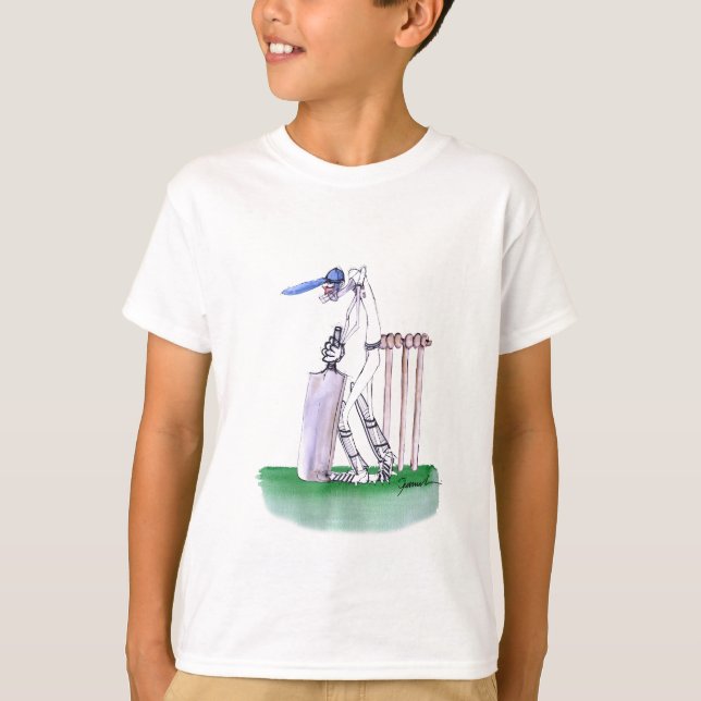 THE BATSMAN cricket, tony fernandes T-Shirt (Front)
