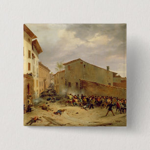 The Battle 15 Cm Square Badge