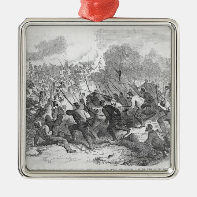 The Battle at Bull Run Metal Tree Decoration (Front)