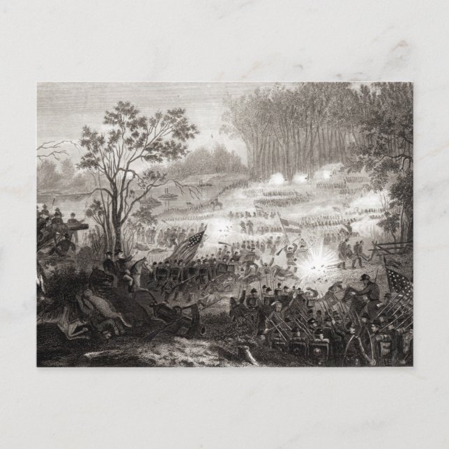 The Battle at Pittsburg Landing Postcard (Front)