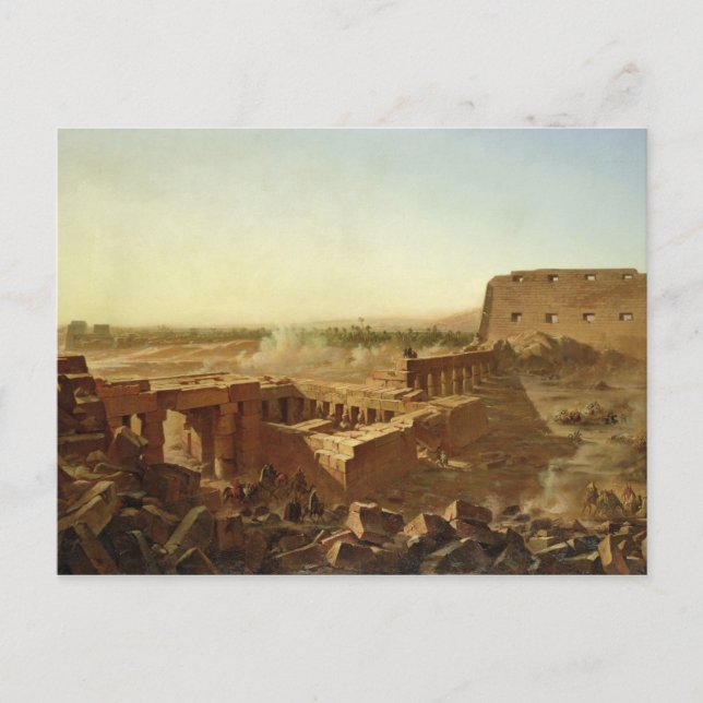 The Battle at the Temple of Karnak Postcard (Front)