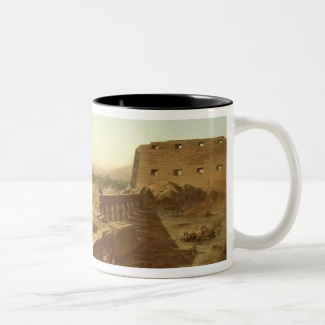 The Battle at the Temple of Karnak Two-Tone Coffee Mug (Right)