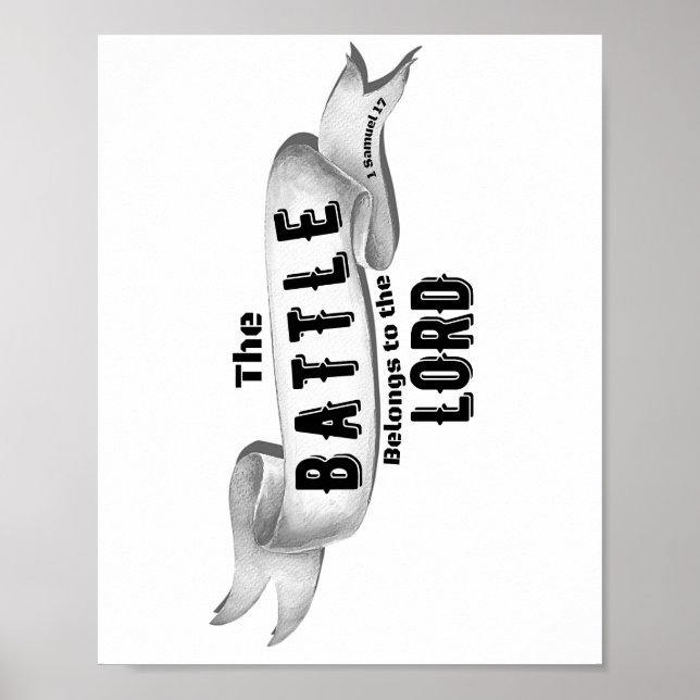 The Battle Belongs To The Lord Poster (Front)