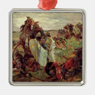 The Battle between Russians and Tatars, 1916 Metal Tree Decoration