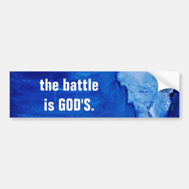 THE BATTLE BUMPER STICKER (Front)