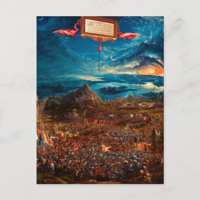 The Battle of Alexander at Issus (1529) Postcard (Front)