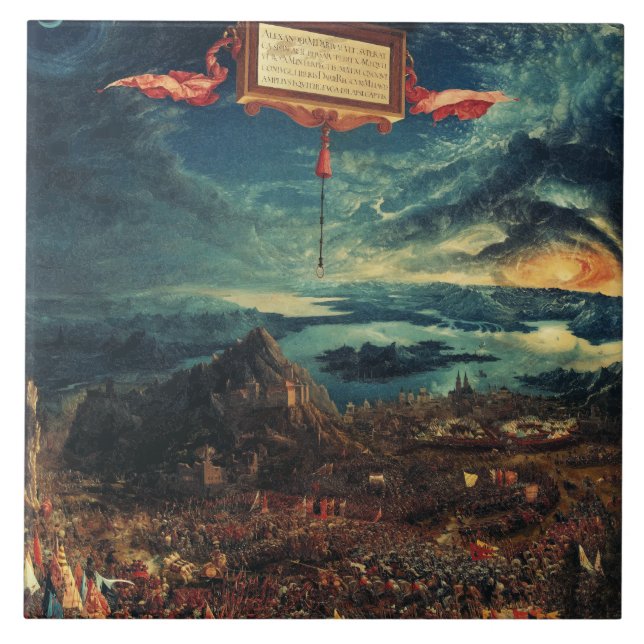 The Battle of Alexander at Issus Tile (Front)