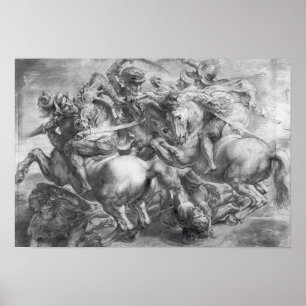 The Battle of Anghiari after Leonardo da Vinci Poster