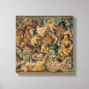 The Battle of Arbelles in 333 BC, Aubusson Canvas Print