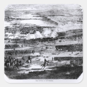 The Battle of Austerlitz, 2 December 1805 Square Sticker