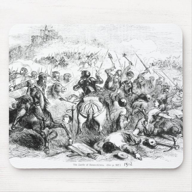The Battle of Bannockburn in 1314 Mouse Mat (Front)