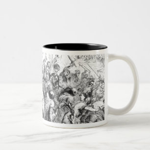 The Battle of Bannockburn in 1314 Two-Tone Coffee Mug