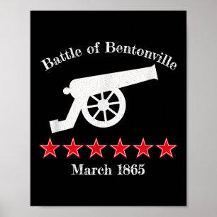 The Battle Of Bentonville Civil Battles War Cannon Poster