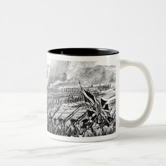 The Battle of Blenheim in 1704 Two-Tone Coffee Mug (Right)