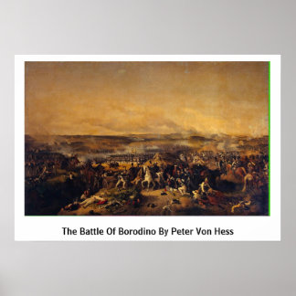 The Battle Of Borodino By Peter Von Hess Poster