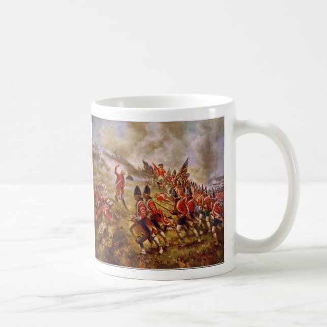 The Battle of Bunker Hill by E. Percy Moran Coffee Mug (Right)