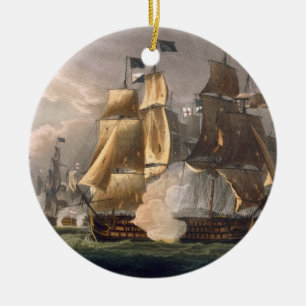 The Battle of Cape St. Vincent, February 14th 1797 Ceramic Tree Decoration