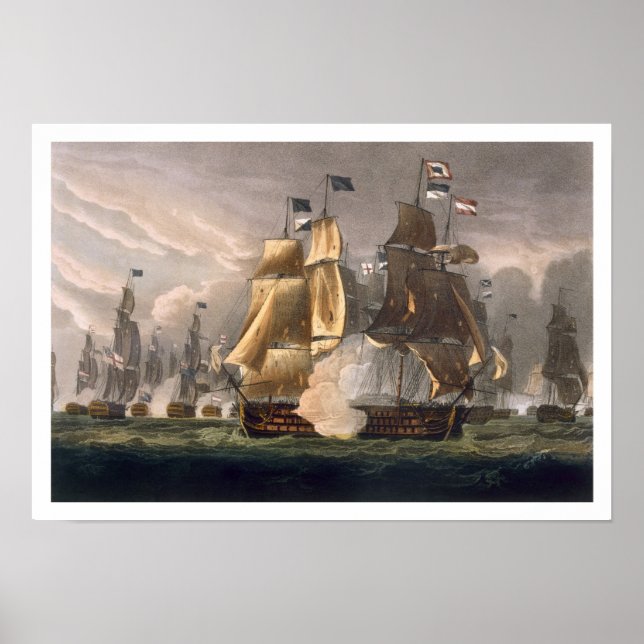 The Battle of Cape St. Vincent, February 14th 1797 Poster (Front)