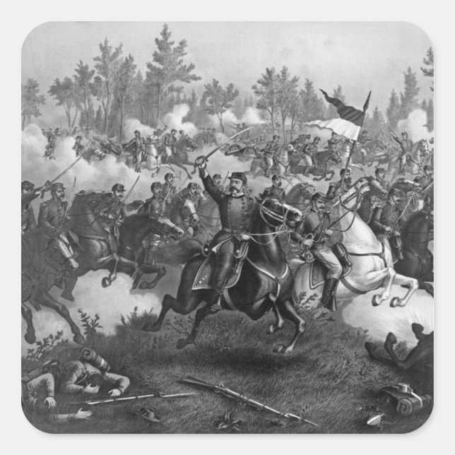 The Battle of Cedar Creek Square Sticker (Front)