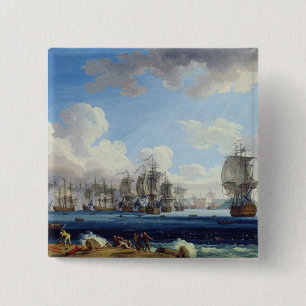 The Battle of Chesma on the 5th July 1770 15 Cm Square Badge